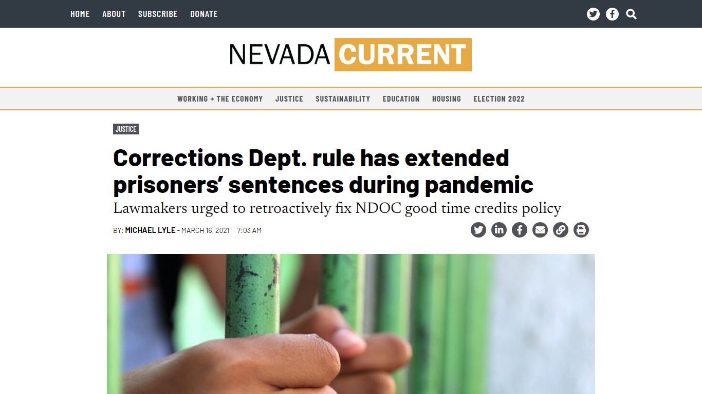 Corrections Dept. rule has extended prisoners' sentences during ...
